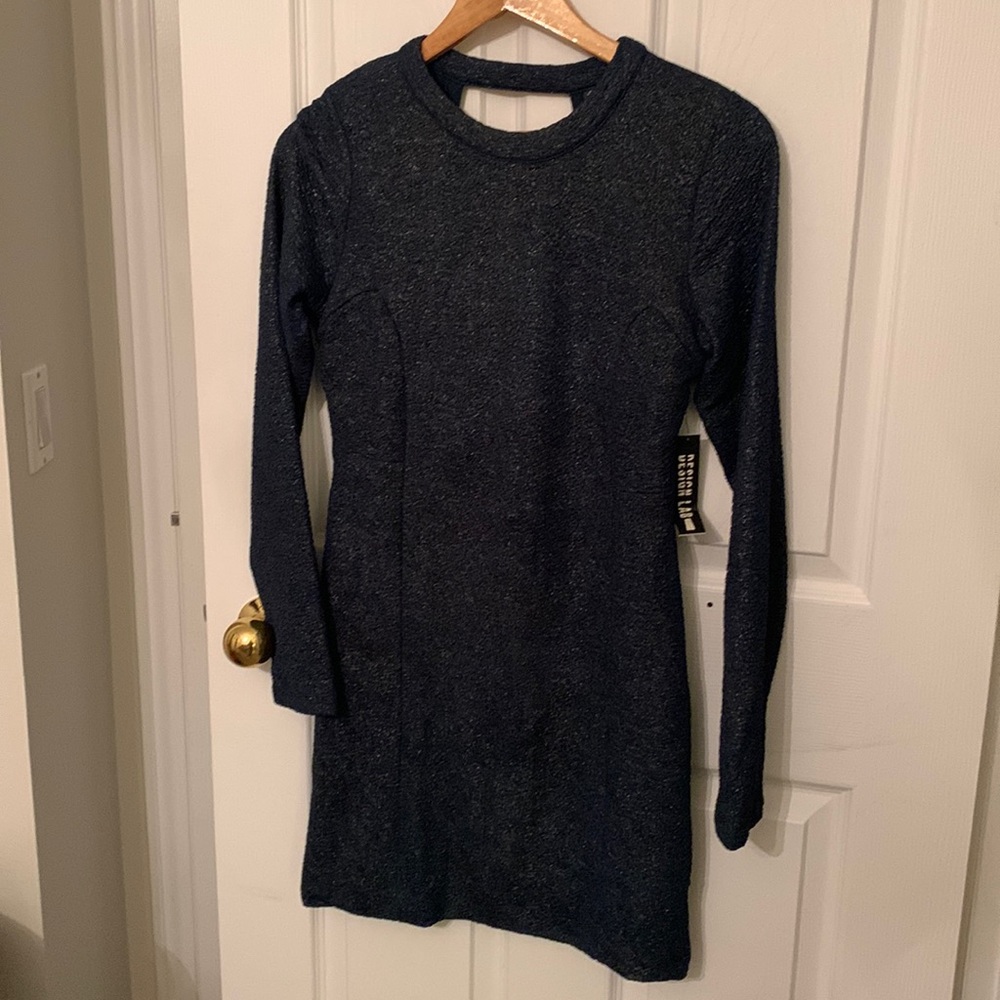 Design Lab mini body con shimmer dress